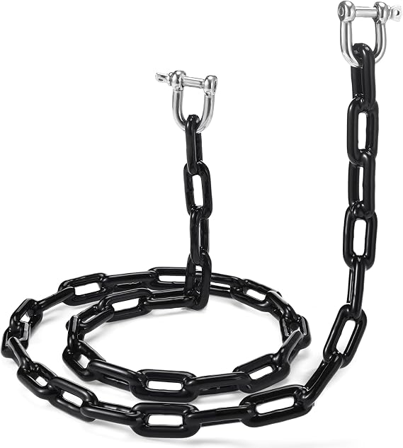 MorningRo PVC Coated Boat Anchor Chain 1/4 Inch x 4ft/ 5ft/ 6ft/ 7ft