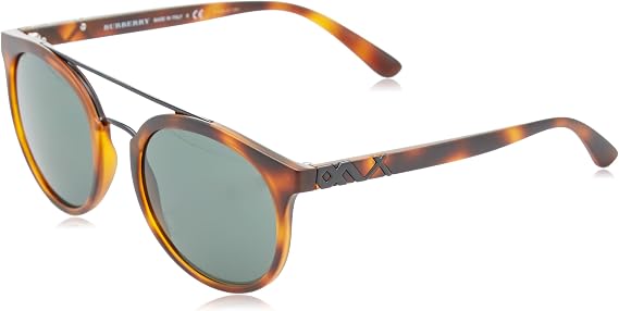 BURBERRY BE4245-338271 Sunglasses MATTE LIGHT HAVANA w/GREY GREEN 53mm