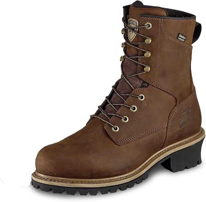 Irish Setter, Mesabi, Mens, 8", Waterproof, Insulated 600g, Steel Safety Toe, Logger Boot