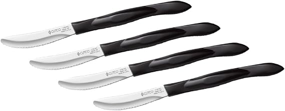 Cutco Knives 4 Piece Table Knife Set with Westwood Gourmet Micro Fiber Polishing Cloth (1759) with (1745) Tray (Table Knives)