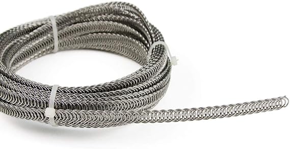 11 Yard Roll of 1/2" Wide Spiral Stainless Steel Corset Boning