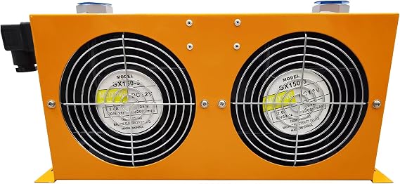 Hydraulic Air Cooler Aluminium Hydraulic Air Cooled Radiator 60L/min Fan Air Cooling Oil Cooling Machine DC12V