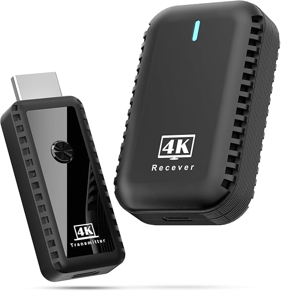 4K@30Hz Wireless HDMI Transmitter and Receiver, HDMI Video Extender