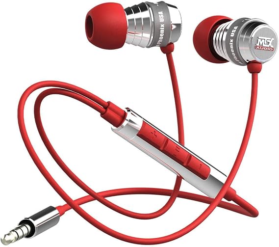 MTX Audio IX2-Red Street Audio In Ear Acoustic Monitors - Red