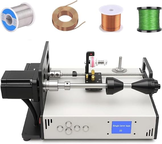 Automatic Winding Machine for Coils, 900RPM Cable Wiring & Tube Amplifier Winder, LCD Display Fishing Line Winder, Efficient Coil Tape Winding Tool
