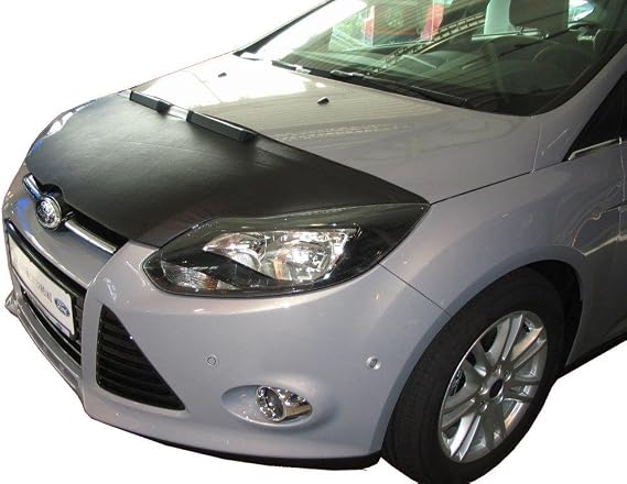 Hood Bra Front End Nose Mask Compatible with Ford Focus 3 III 2011-2013 Bonnet Bra STONEGUARD Protector Tuning