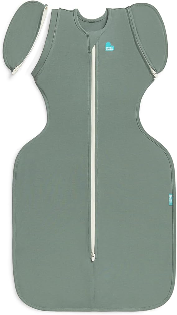 Love To Dream 2-in-1 Transition Bag, M 6–8.5, Deep Olive, 1.0 Tog