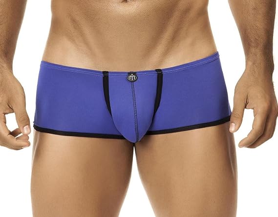 Intymen Mens Sexy Pouch Mini Boxer Underpants Low Waist Trunk Shorts Classic Underwear (Royal Blue, S)