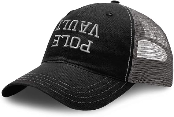 Richardson Soft Mesh Cap Hat Embroidered Upside Down Pole Vault A Embroidery Trucker Hats for Men & Women