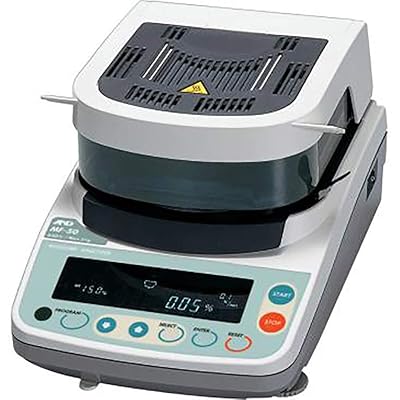 A&D ENGINEERING ML-50 Moisture Analyzers, 51 g Capacity, ±5 mg Resolution