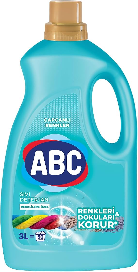 ABC DETERGENT Liquid Laundry Detergent Colors 3 L