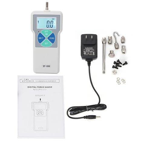 SF-500 Digital Force Gauge, Push Pull Tester Meter, Portable Digital Force Meter, Push Pull Meter for Tension Compression Testing