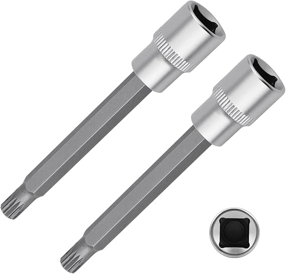 1 PCS DSG Gearbox Clutch Motor Unit Unlocking Tool for Ford DPS6/6DCT250 Focus, Car Dual Clutch Transmission Reset Tool,14 Spline 3/8" Drive,Dual Clutch Transmission Actuator Motor Release Unlock Tool