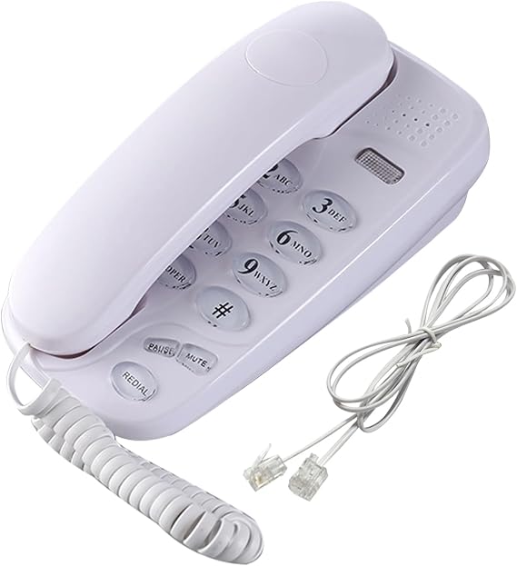 Wall Phones for Landline,KXT-580 Fixed Landline, Wall Mount Telephone,Portable Corded Phone,for Home Office Hotel Spas Center