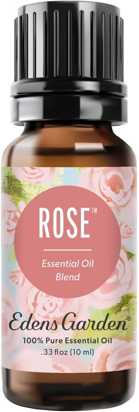 Edens Garden Rose Essential Oil Blend 100% Pure Therapeutic Grade, Aromatherapy, Relaxation, Skin Therapy, Clean Perfume & Fragrance Alternative, Floral Aroma for Diffusers & DIY 10 ml (.33 fl oz)