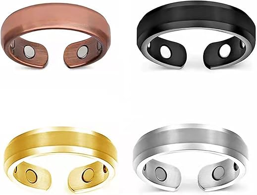 ProstaMagnetic Harmony Ring, ReliefRite Prostate Therapy Ring, Vitality Rings for Magnetic R/ing, Elegant Adjustable Health & Slimming Rings for Men and Women