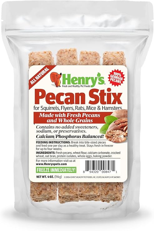 Henry's Pecan Stix - Treats for Squirrels, Flyers, Rats and Mice
