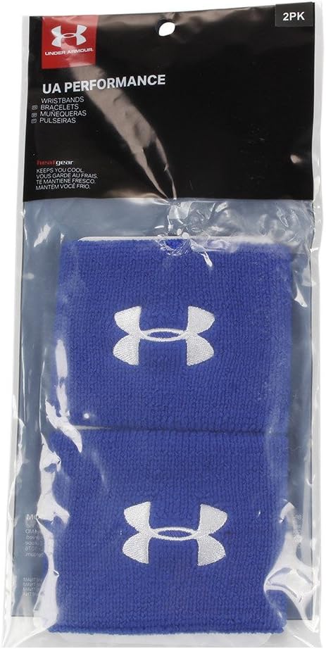 Under Armour Men's 3-inch Performance Wristband 2-Pack