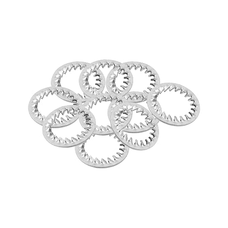 Internal Tooth Star Lock Washers,304 Stainless Steel Tooth Star Lock Washers,TTZEZE Tooth Locking Ring Washers,Wave Spring Multi-Tooth Star Lock Washers Assortment M30 Internal 20PCS