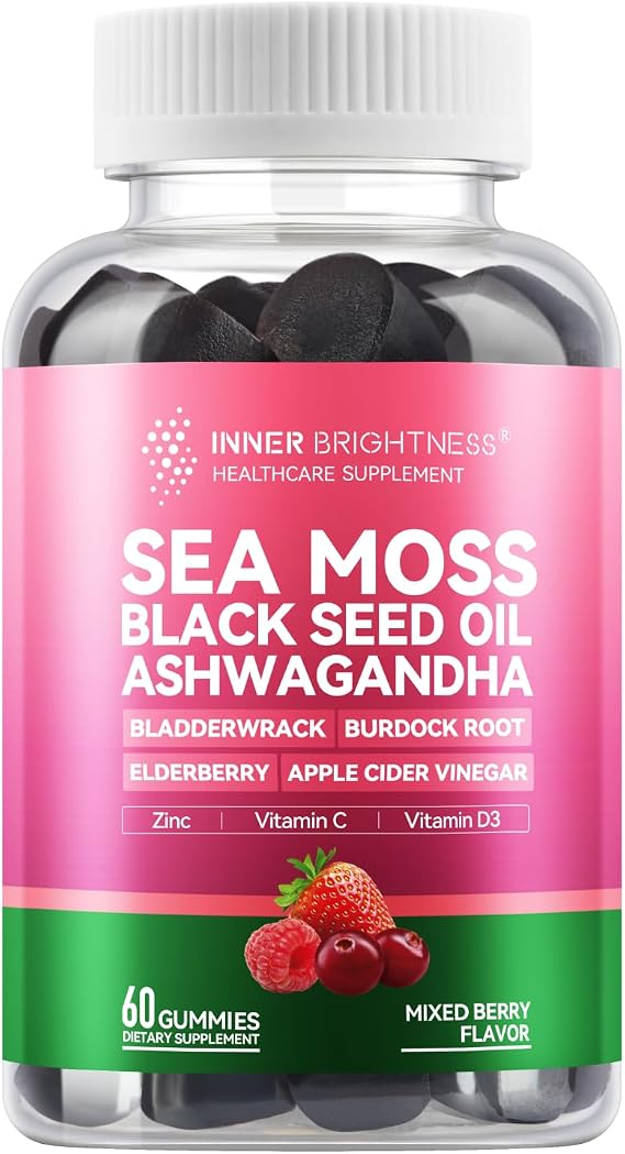 Inner Brightness Sea Moss 4000mg Gummies, Immune Support
