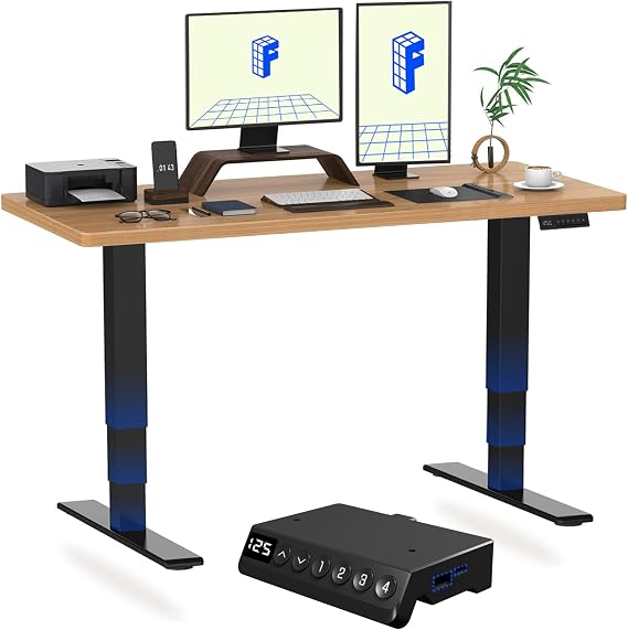 FLEXISPOT E6 MAX ONE PIECE Electric Standing Desk with USB 2 Motors 3 Stage