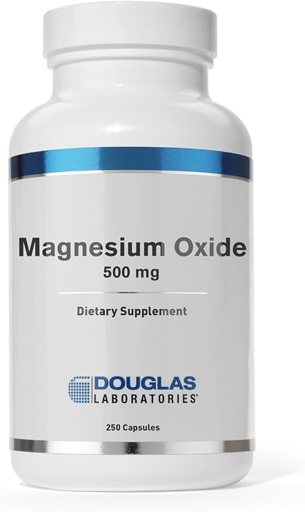 Douglas Laboratories - Magnesium Oxide - Supports Normal Heart Function and Bone formation* - 250 Capsules