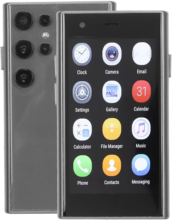 LJCM Mini Smart Phone, Pocket Cell Phone 2GB RAM 16GB ROM 3.0 Inch Dual Card Dual Standby 3D Glass Ultra Thin 3G for Phone Call (#3)