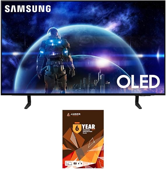 Samsung QN42S90DAEXZA 42 Inch 4K OLED Smart TV with Dolby Atmos and 6 Year Amber Protection Plan (2024)