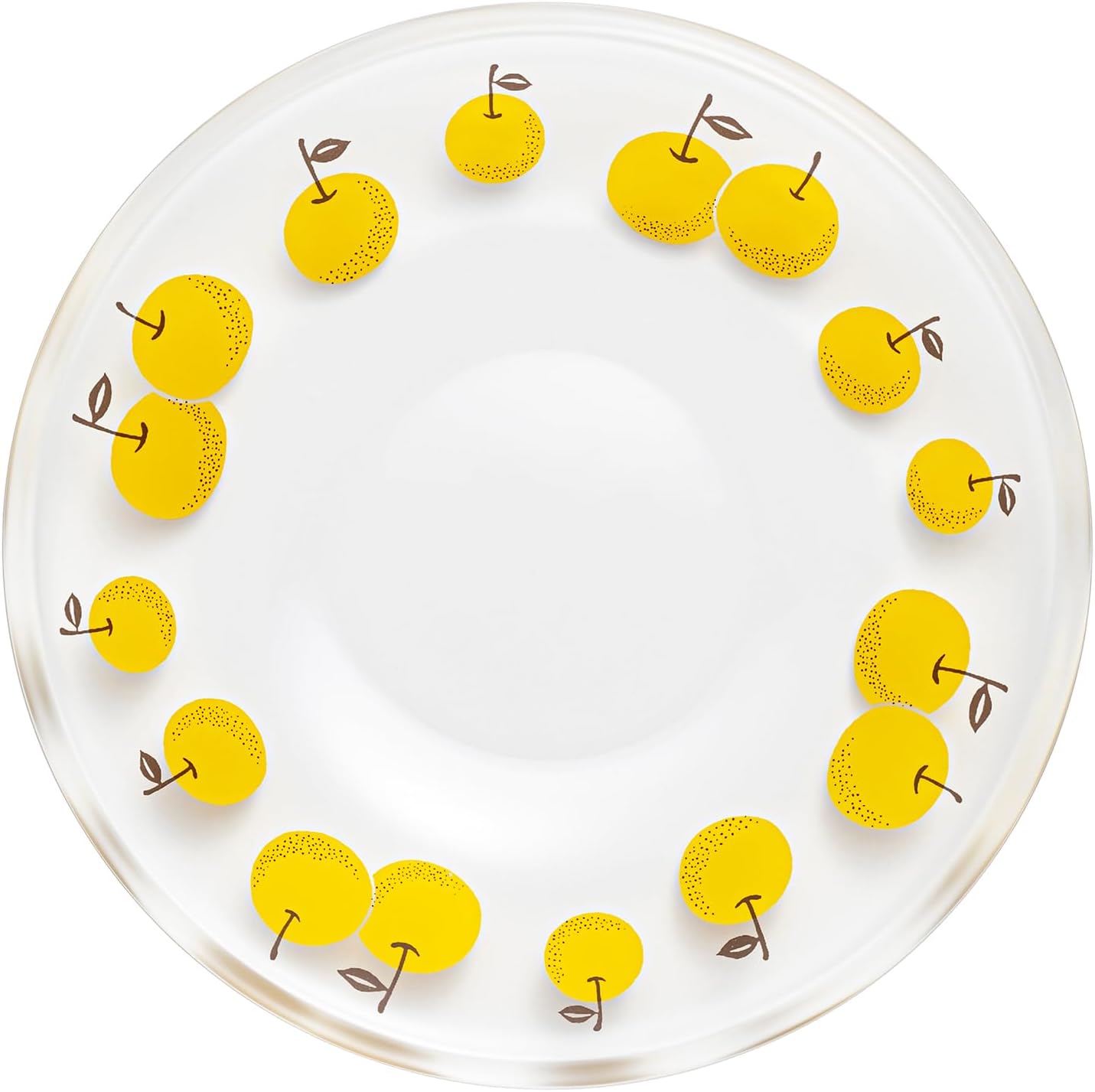Aderia 6822 Aderia Retro Plate, 120 Pear, Cosmetic Box, Made in Japan Glass Dish, Cute, Bowl, Present, Gift, Dessert