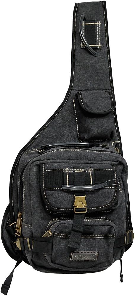 Eurosport Canvas Urban Sling Crossbody Backpack Bag (Putty)