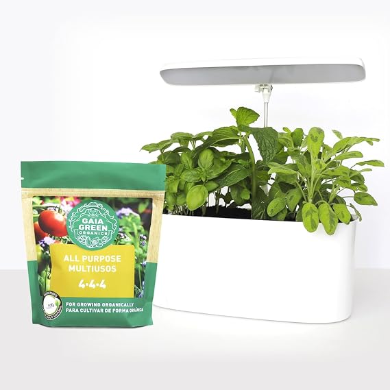 SunBlaster Nano Growlight Garden with Gaia Green Fertilizer, LED Planter