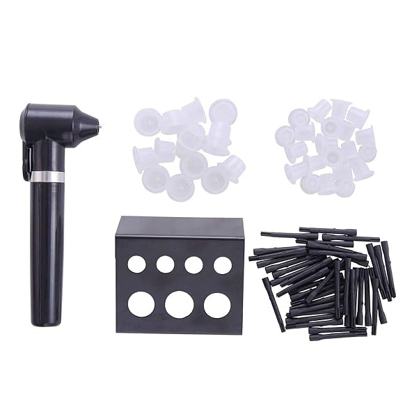 Pigment Mixer Machine Ink Mixer,JinYan Electric Makeup Eyebrow Color Ink Agitator Machine With 100 Mixing Sticks 100 Ink Caps and and Black Tattoo Ink Cup Stand