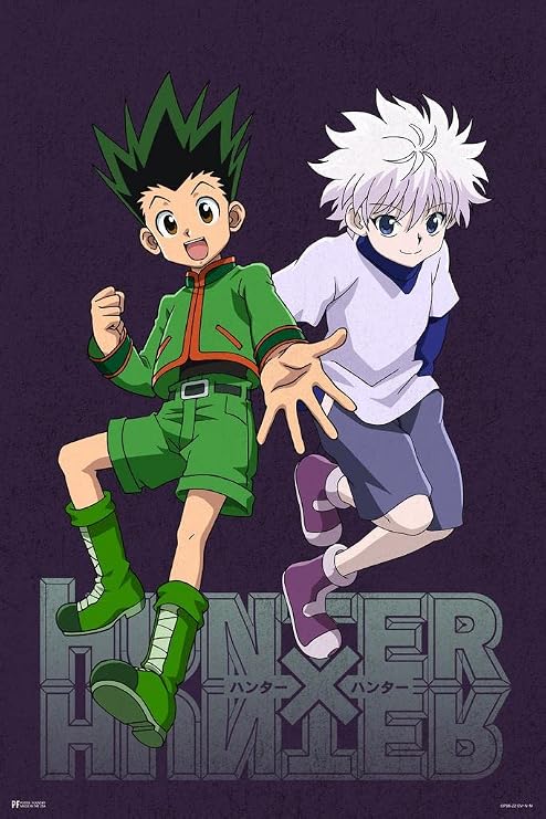 Hunter X Hunter Poster Merch Gon And Killua HXH Anime Posters Movie Manga Series Birthday Decorations Bedroom Cool Wall Art Print Poster 24x36
