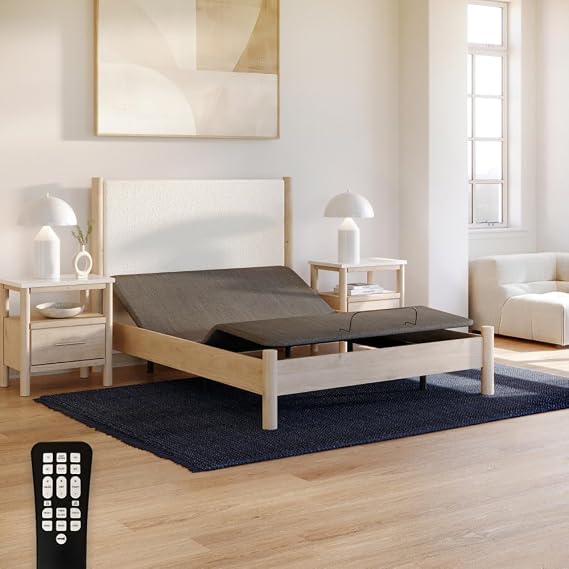 Adjustable Comfort Classic Adjustable Base, Queen, Head & Foot Incline | Wireless Remote, Three Leg Heights, and USB Ports-Ergonomic