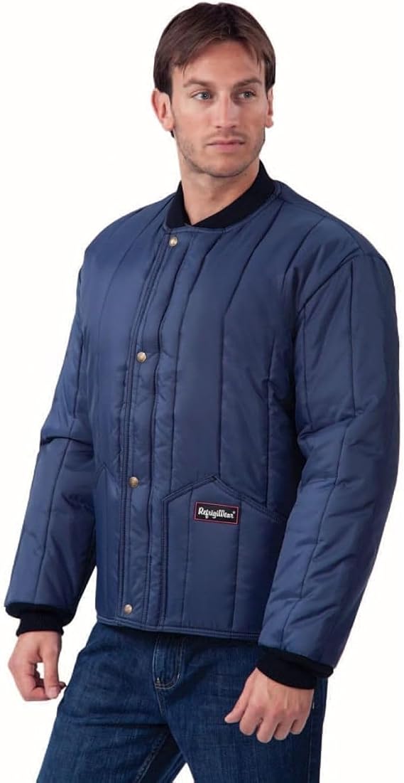 RefrigiWear Cooler Wear Jacket - Durable Heated Jacket | Water-Repellent Shell, Built for Lasting Comfort and Warmth, 7.5 Oz Insulation, Knit Collar, Storm Flap