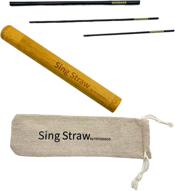 Sing Straw for Vocal Training and Healing Aid Tool,Vocal Straw Voice Trainer Metal Therapy Tool for Singing Exercises and Speech Therapy(Vocal Straw-A)