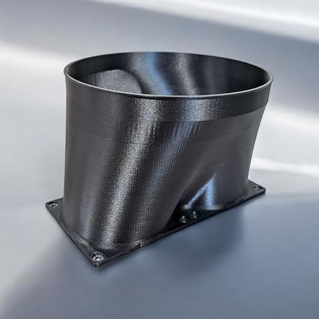 ASIC Shroud - Dual 120mm Fans to 6" Duct Antminer Shroud | PETG Carbon Fiber