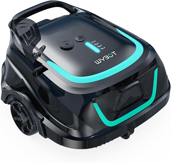 WYBOT A1 Cordless Pool Vacuum Robot for Above Ground Pool, Black&Green