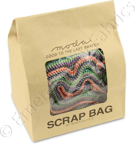Moda Scrap Bag Assortment Fabric Quilting Strips 1/2lb. by Moda