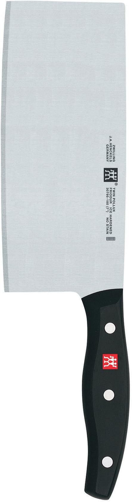 ZWILLING Twin Signature 7-inch Chinese Vegetable Cleaver, Razor-Sharp, Made in Company-Owned German Factory with Special Formula Steel perfected for almost 300 Years, German Knife