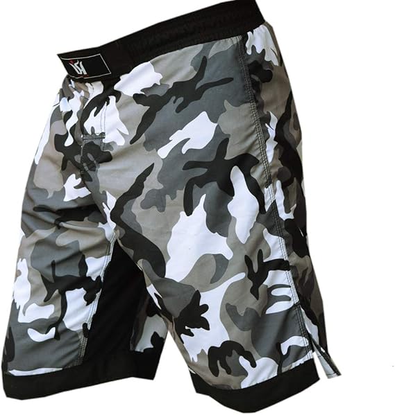 MMA Kick Boxing Fight Shorts Grappling Muay Thai Cage Fighting Short Kick Boxing Martial Art Training Clothing Uniform (Medium 34-36") Camouflage