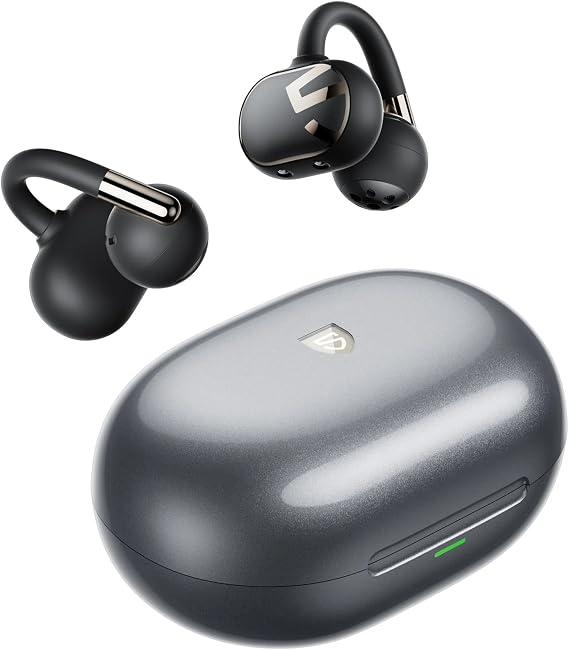 SoundPEATS Clip1 Hi-Res LDAC Open-Ear ENC OWS Bluetooth 5.4 Kablosuz Kulaklık Siyah
