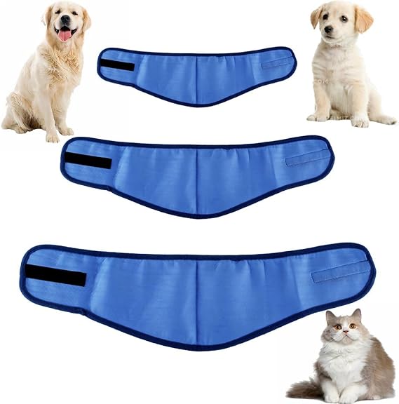 Dog Cooling Bandana Neck Wraps, 3 Pack Instant Pet Bandanas for Summer, Adjustable Reusable Pet, Summer outdoor ice towel,for Outdoor and Indoor Use, Relieve heat and prevent heat stroke,L