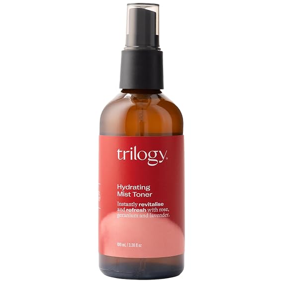 Trilogy Hydrating Mist Toner, Floral Face Spray, 3.38 Fl Oz