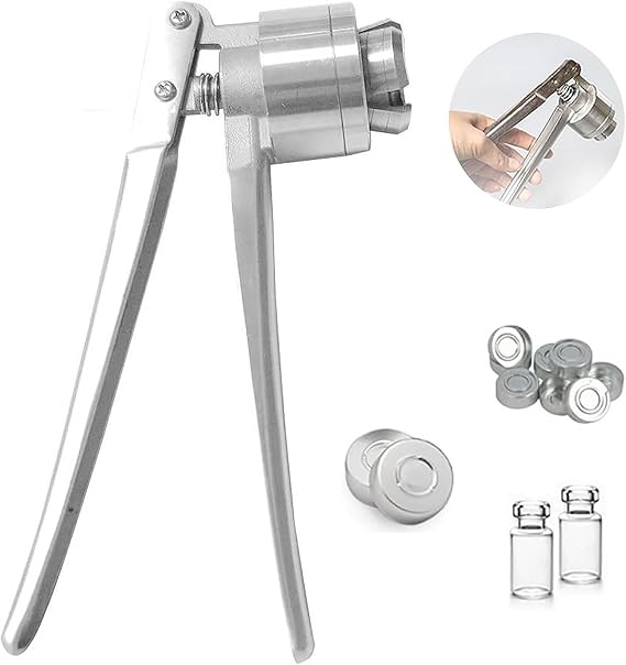 Flip Off Vial Crimper,Stainless Steel Perfume Vial Sealing Machine,Fast Capping, Saving Time and Effort,Professional Vial Manual Crimper (Color : 32mm)