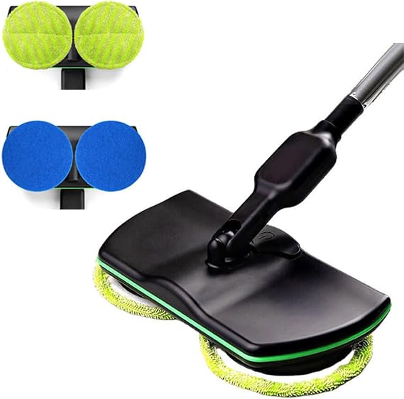 Cordless Electric Mop,Floor Scrubber and Polisher Machine, Floor Buffer Polisher Spinning Cleaner Vacuum,Electric Mops for Floor Cleaning with Replacement Pad