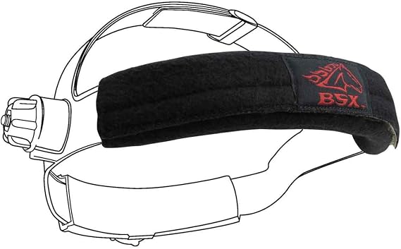 BSX Black Helmet Sweatbands (2Pc) - Unisex-Adult Sports Enthusiasts, Cyclists - Helmet Accessory - Modern - Lightweight