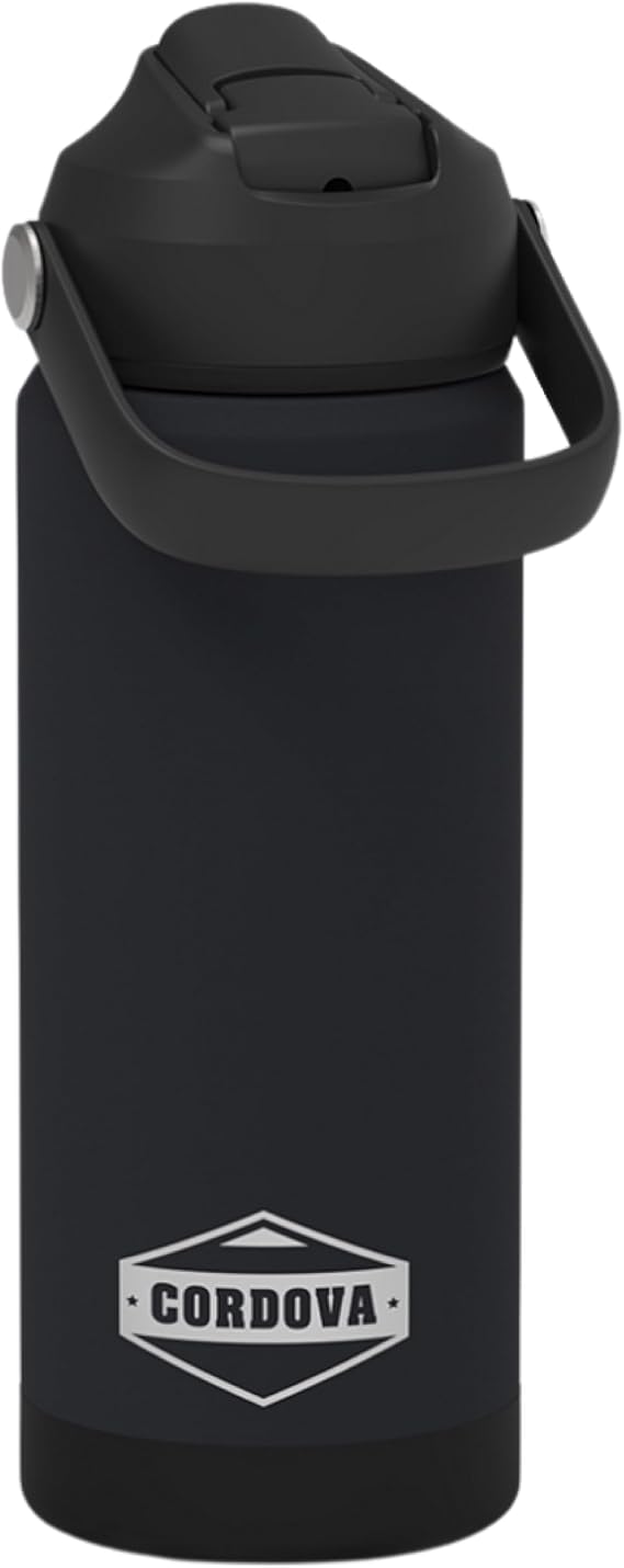 Cordova Outdoors Trailhead Class Water Bottle, Obsidian, 18 oz