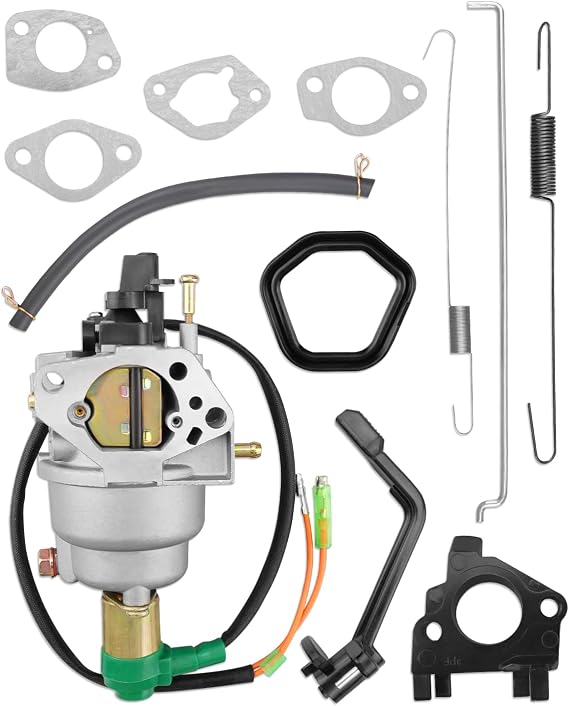 P27-1D Gasoline Generator Carburetor Kit Fit for Huayi Manual Choke Carb Fit for Champion Predator Generac 420cc 439cc 459cc GX390 Powered 6500 8750 9000 5500 7000 8000 7500 9500 etc