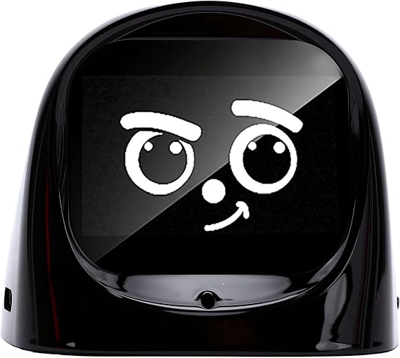 AI Desk Robot Companion, ABS Material (Black)